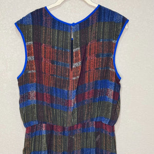 Anthropologie HD in Paris Andaz Maxi Dress Size 6 Cross Hatch Pattern