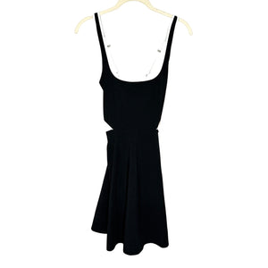 Abercrombie & Fitch Dress Womens Small Black White Trim Cutout Fit Flare NWT