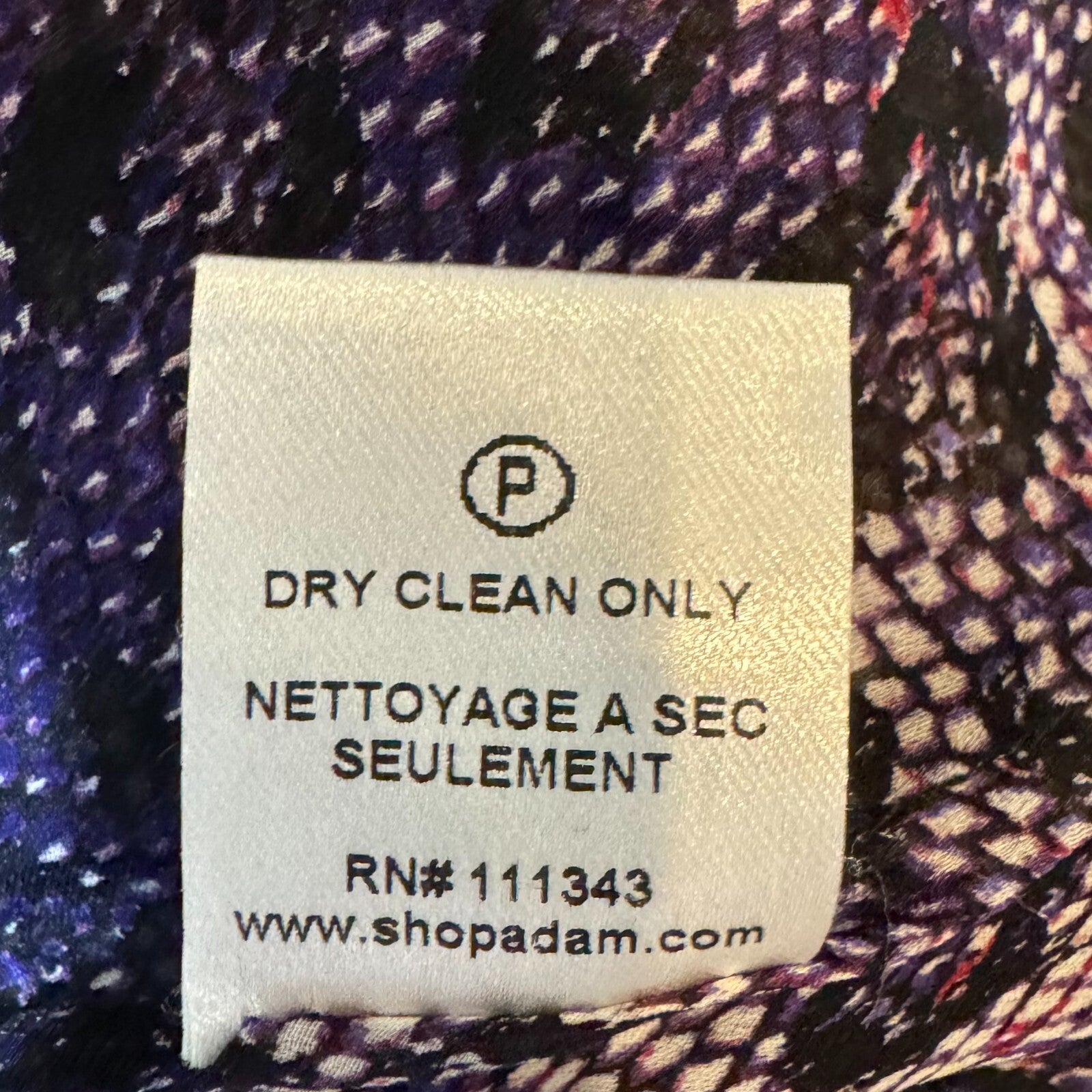 Adam Lippes Dress Size 10 NEW Silk Purple Animal Print Tiered Midi $475