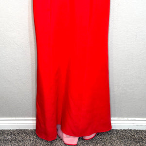 BCBGMAXAZARIA Maxi Dress Evening Gown Size 10 Bright Poppy Red Riva NEW $368