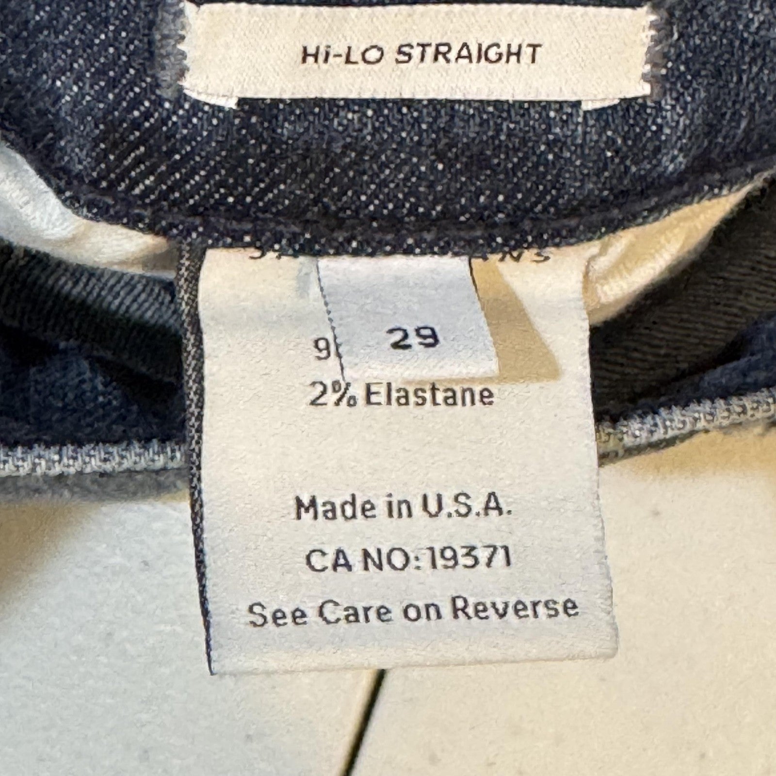 James Jeans Jeans Womens 29 Blue Hi-Lo Straight High Rise Stepped Hem Made USA