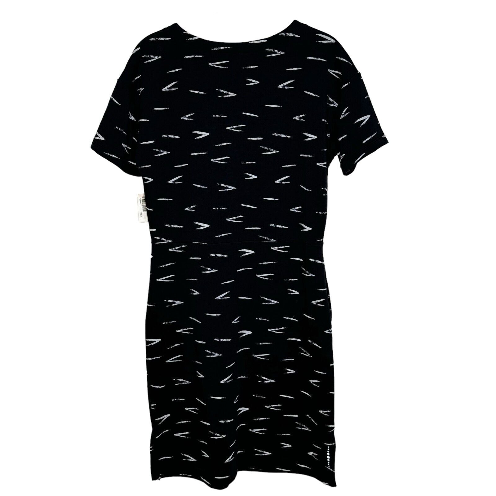 Title Nine Fresh Terry Dress Sandpiper Black Short Sleeve Size XS NEW $99