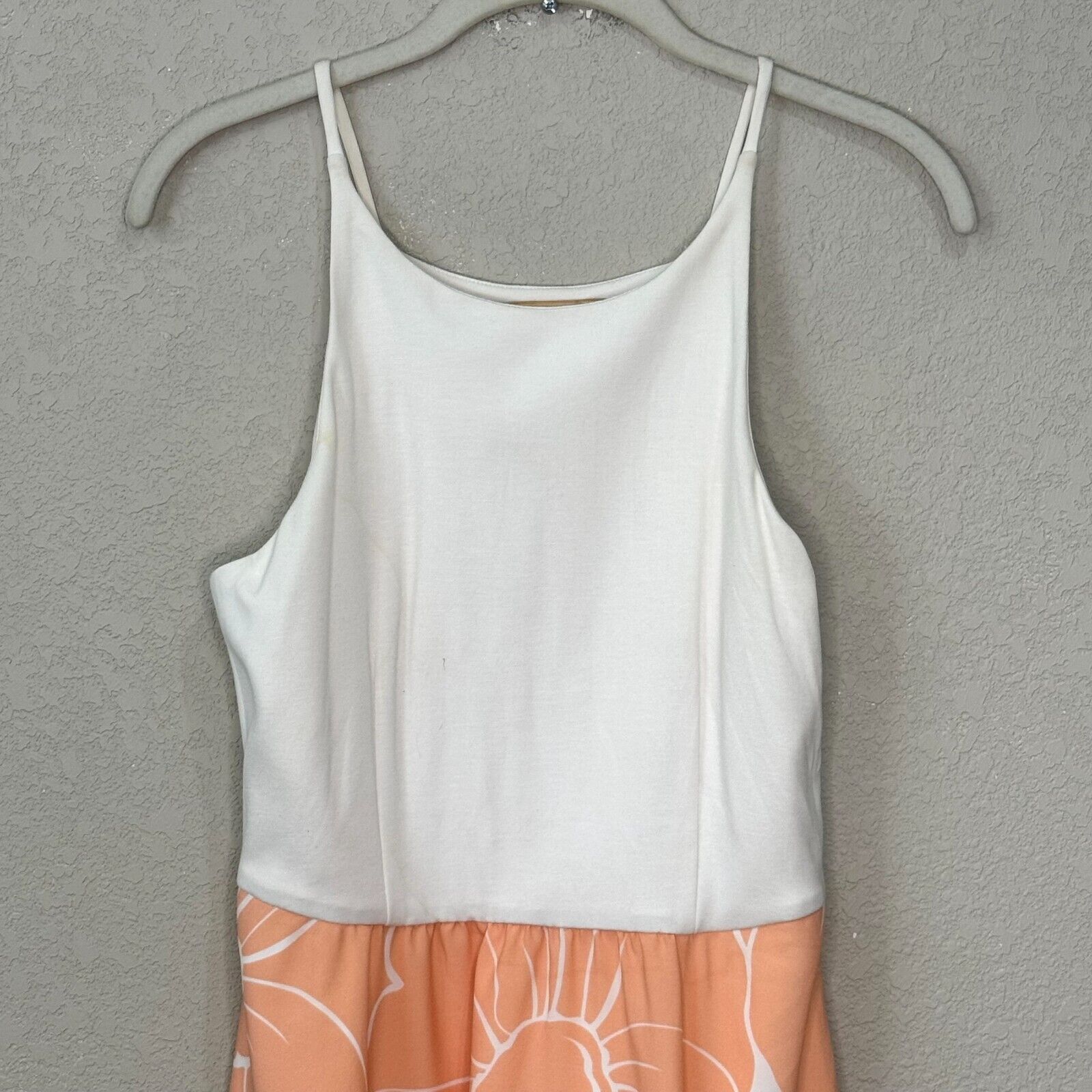 Hutch Anthropologie Peachy Floral Hi-Lo Sleeveless Dress Size Small