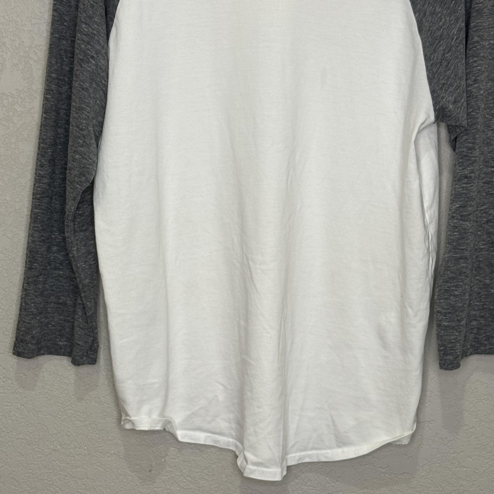 Perfectwhitetee Shirt Womens Small Raglan Baseball 3/4 Sleeve Supima Made USA