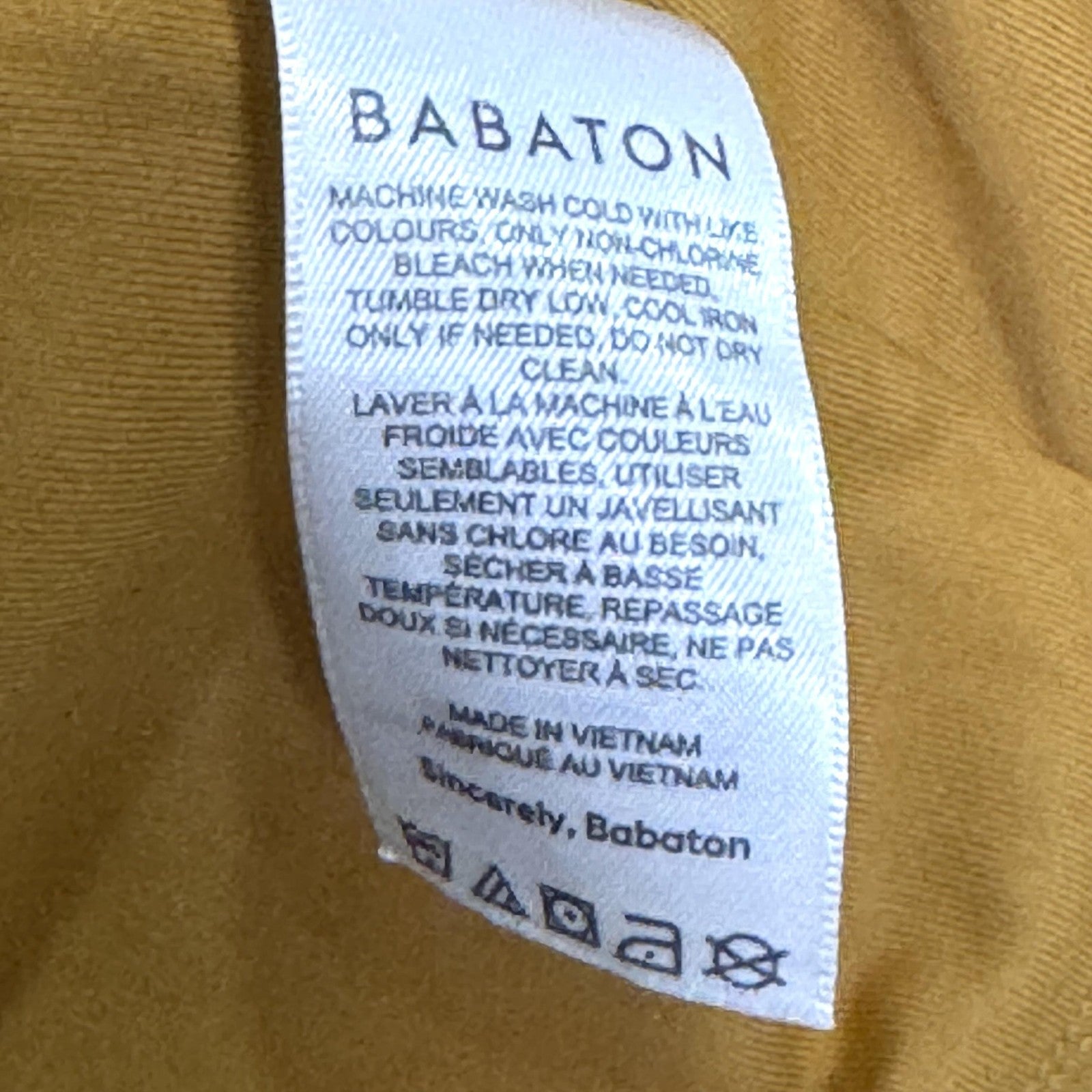 Babaton Contour Crop Top Womens Small Camel Brown Long Sleeve Scoop Neck Fitted