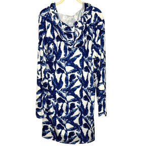 Cabana Life Hooded Cover Up Dress Womens XL Palm Print UPF 50+ Sun Protection