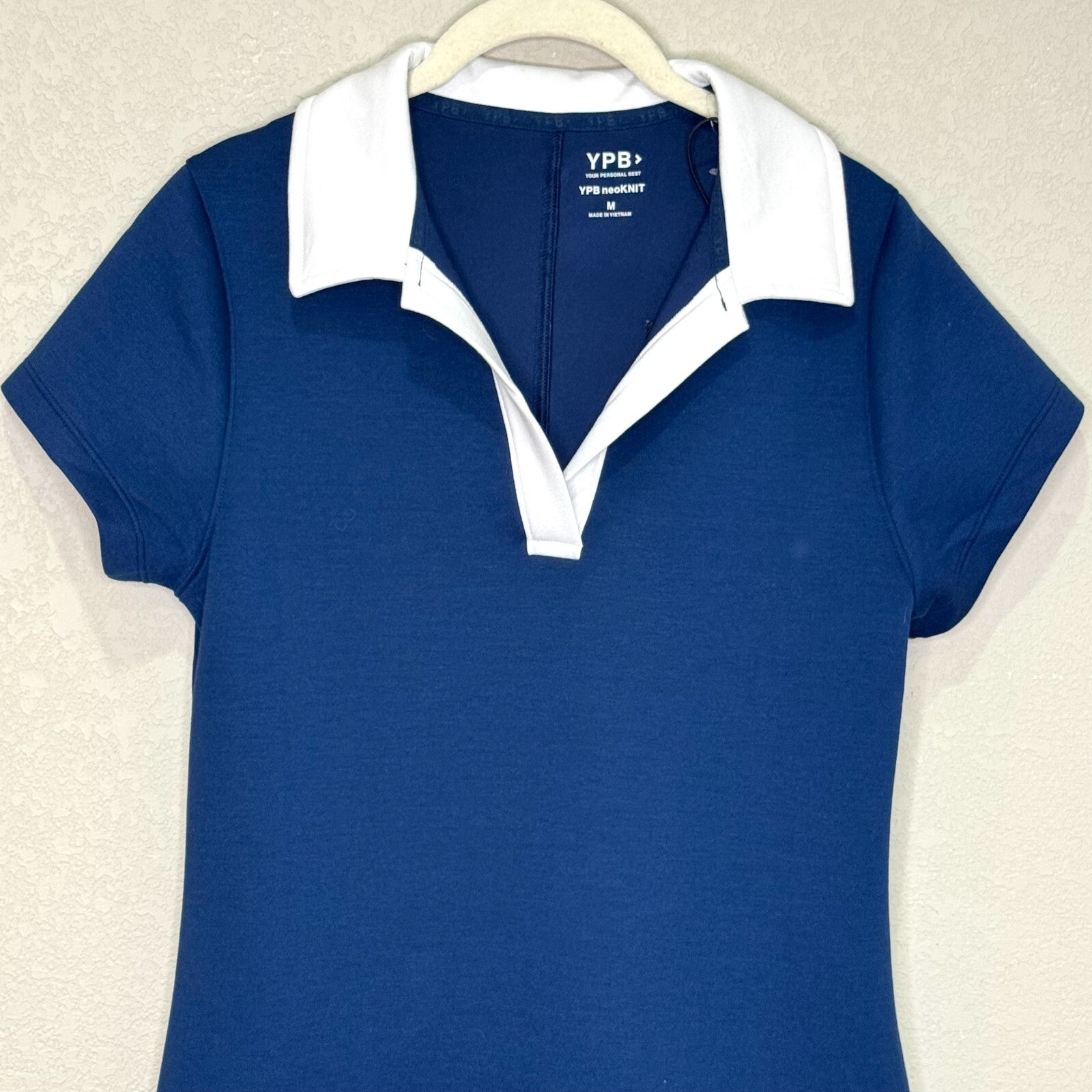 Abercrombie YPB Your Personal Best Polo Dress Size Medium neoKnit NEW Navy Blue
