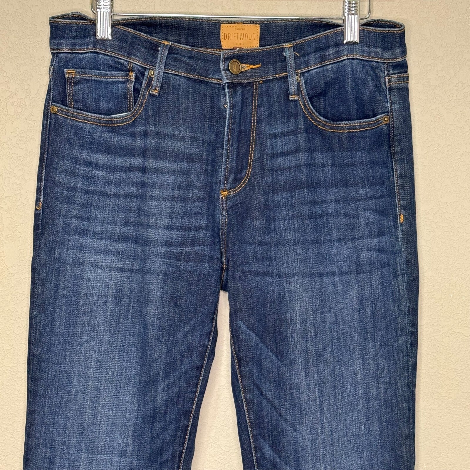 Driftwood Audrey Jeans Women's Size 29 Straight Fit Blue Denim Stretch Sundance