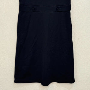 Alessandro Dell'acqua Black Sleeveless Button Pocket Mini Dress Size Medium 44