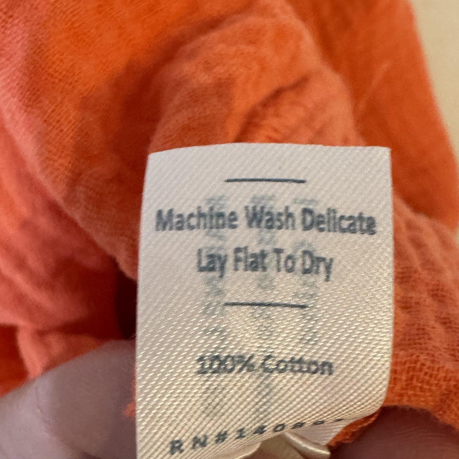 Marine Layer Pants Womens Medium Orange Gauze Wide Leg Flowy Elastic Waist 14193