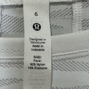 Lululemon Pullover Womens 6 Swiftly Tech Long Sleeve Crop Tiger Wave Lightweight