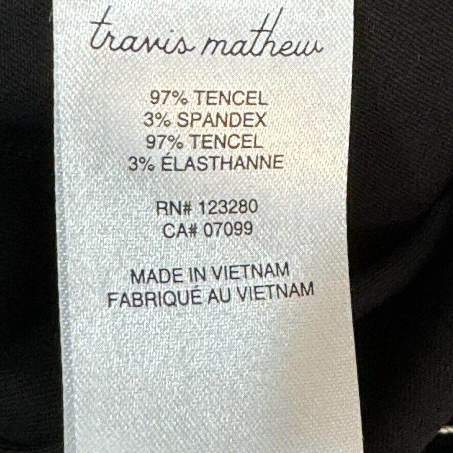 Travis Mathew Womens Black Tie Elastic Waist Pull-On Shorts Size XS NEW $98