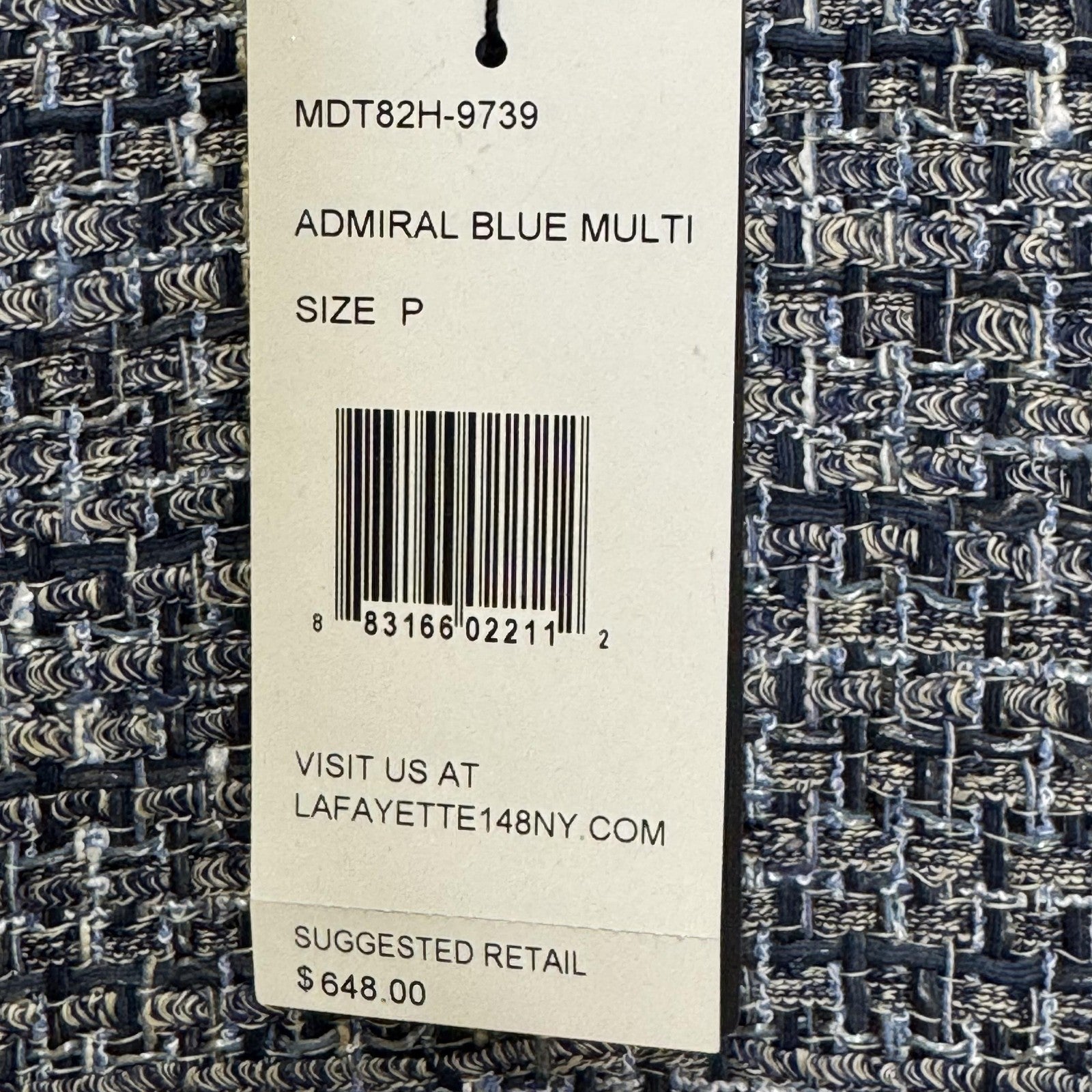 Lafayette 148 Dress Womens Petite Small Shift Tweed Fringe New Pockets