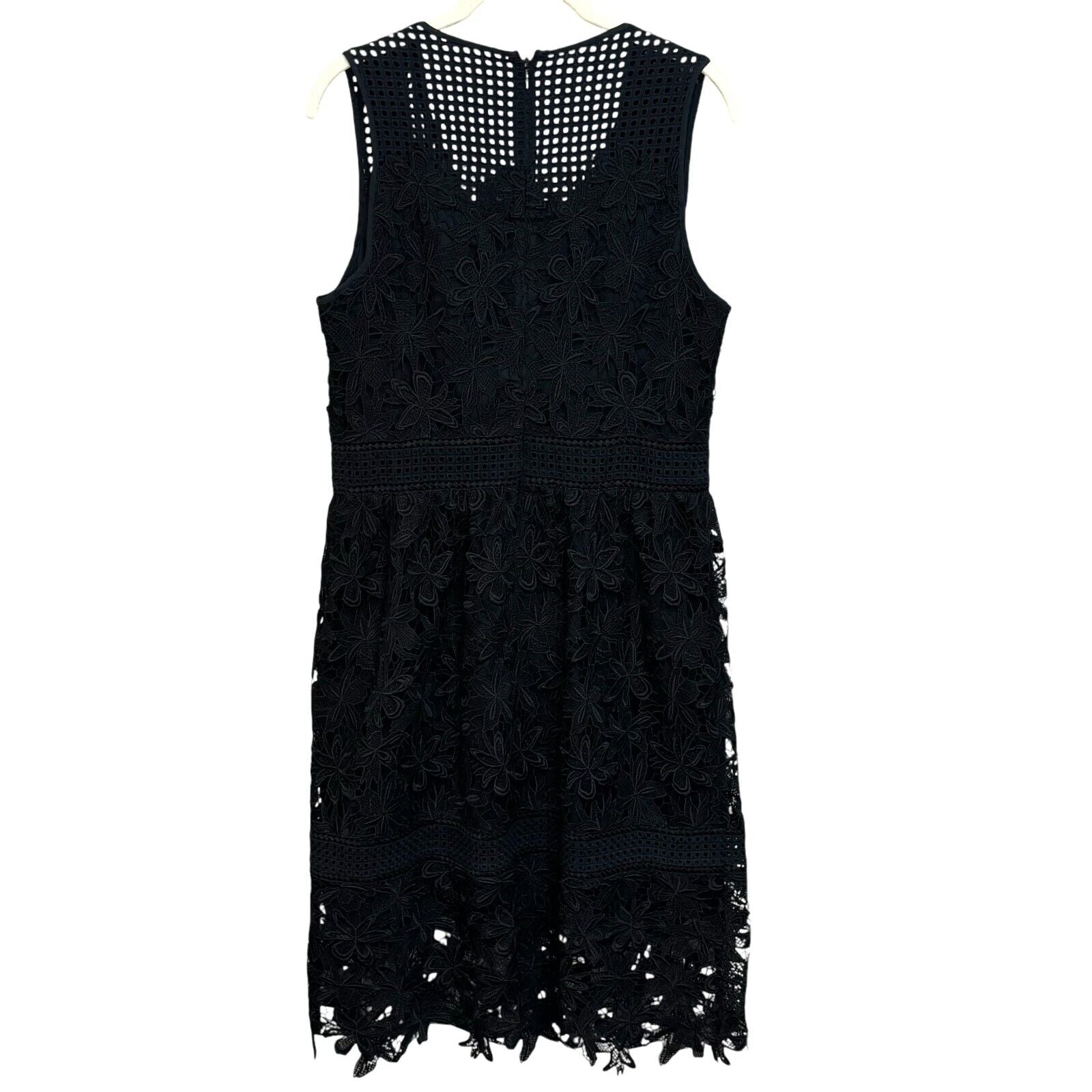 Gerard Darel NEW Black Sleeveless V-Neck Aurora Lace Dress US Size 8 (40) $410