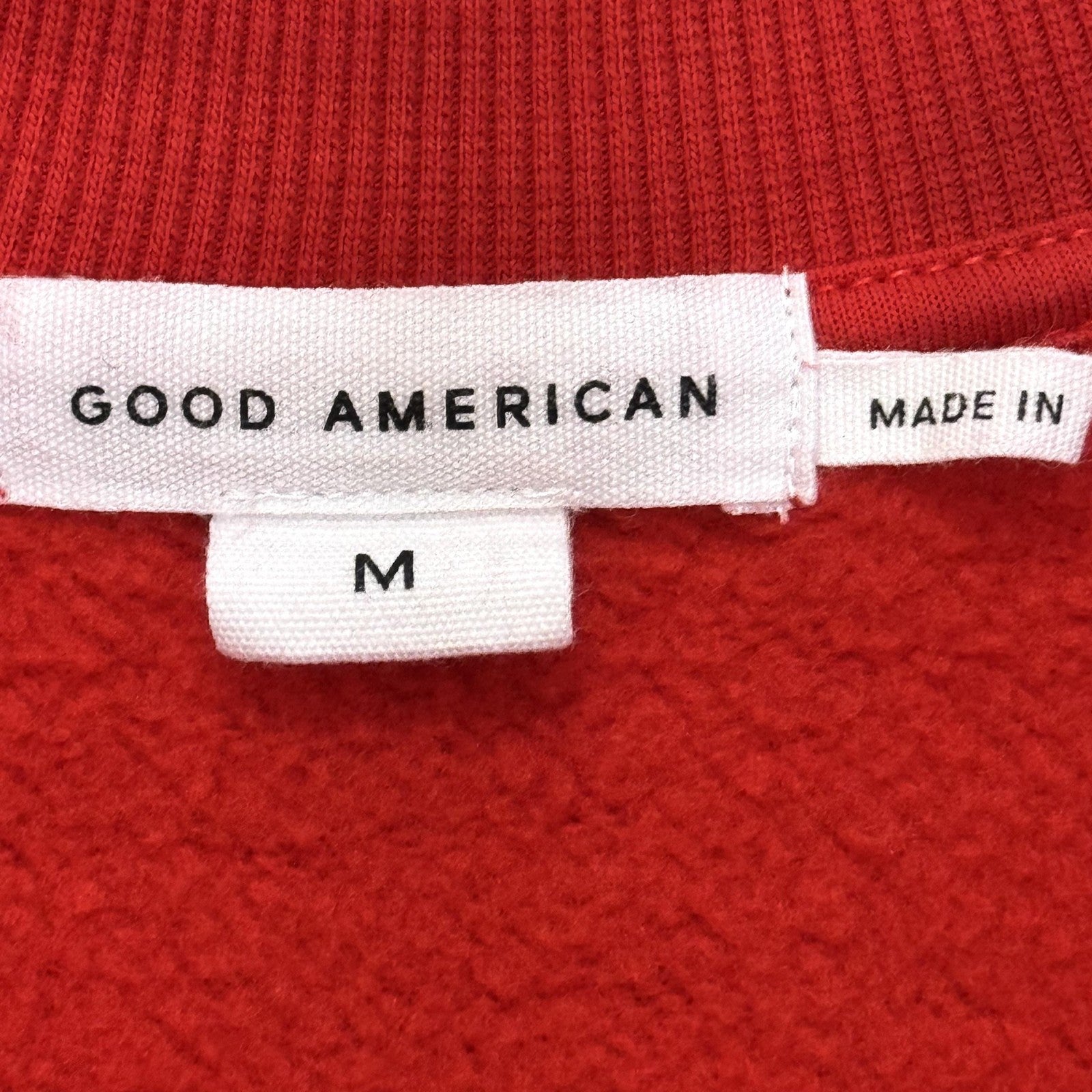 Good American Sweatshirt Womens Medium Red New York Graphic Crewneck Pullover