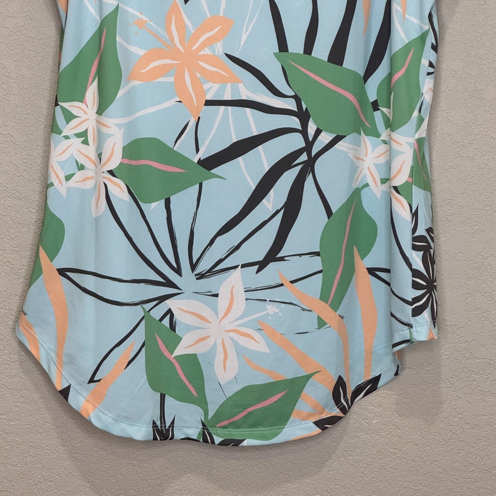 Bad Birdie Sleeveless Top Polo Size Small Golf Floral Embroidered Ventana Canyon
