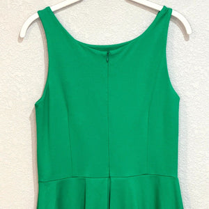 Amanda Uprichard Kelly Green Fit And Flare Sleeveless Mini Dress Size Medium