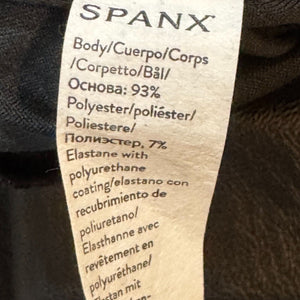 SPANX NEW Black Faux Leather-Like Joggers Pants Size Large $148