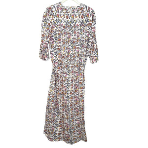 dRA Los Angeles Floral Prairie Maxi Dress in Multi Size Medium Made In India