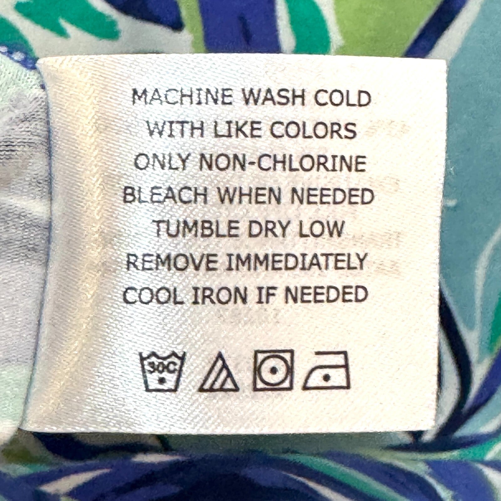 Coolibar Dress Size Medium Oceanside Sleeveless Tank UPF 50 Blue Print