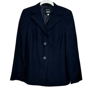 Akris x Bergdorf Goodman Blazer Jacket Size 6 Silk Black