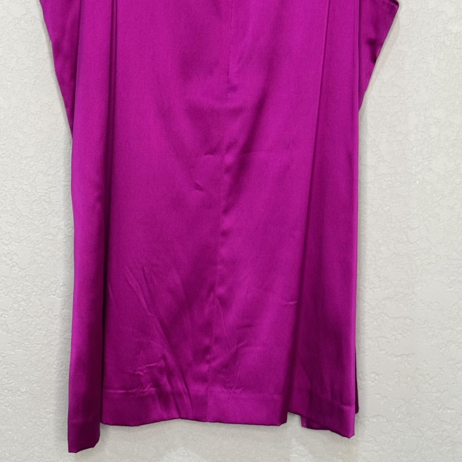 Theory Silk Tank Top Womens Small Purple Magenta Morisa Sleeveless Blouse Shirt