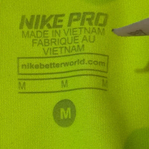 Nike PRO Shorts Size Medium Neon Green Pink Compression Running Track XC Train