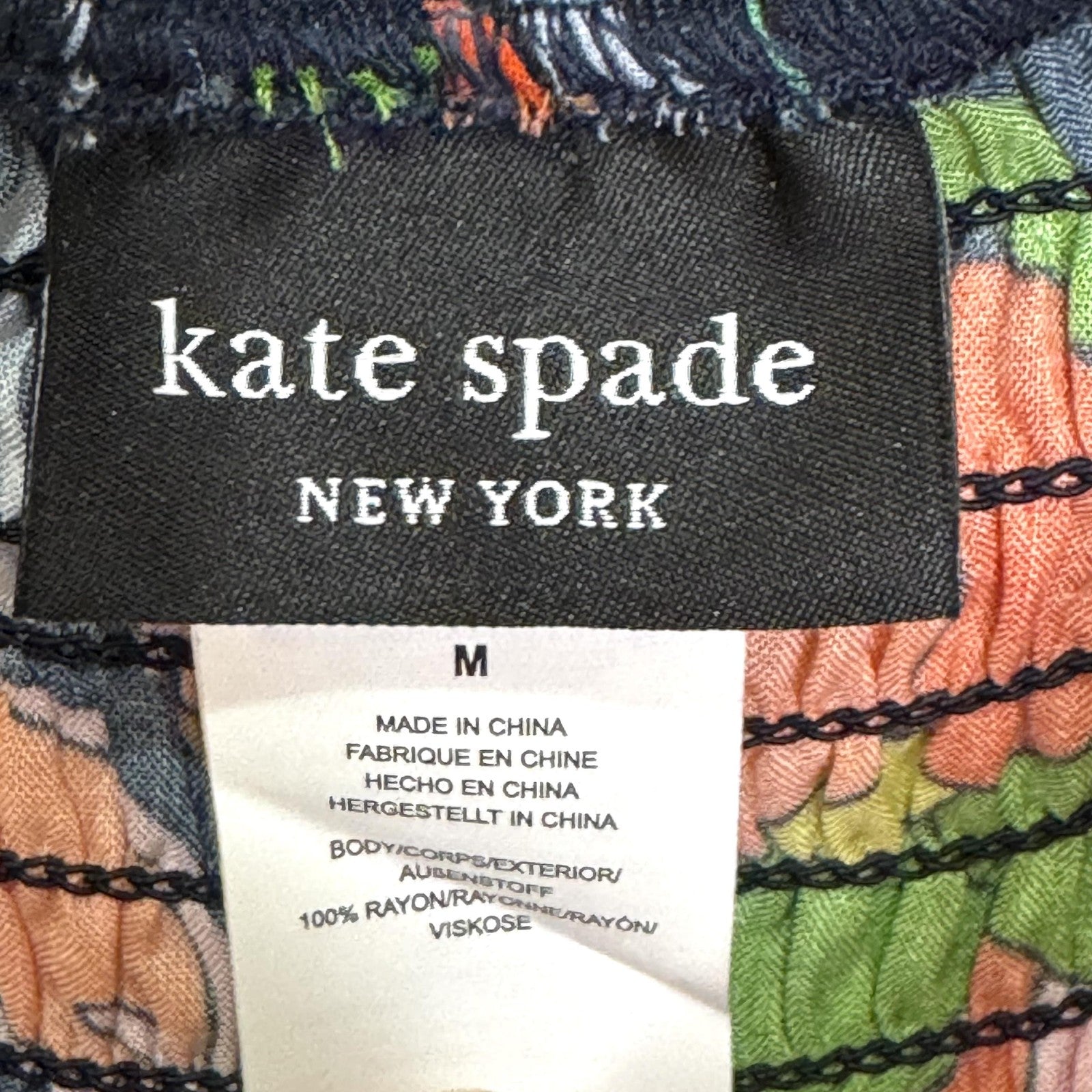 Kate Spade Romper Cover Up Womens Medium Blazer Floral Sleeveless Tassel Dress