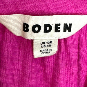 Boden Pink Millie Cotton Pom Dress Size 8