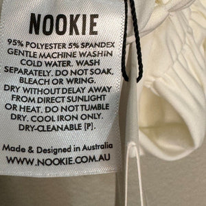 Nookie NEW White Aria Back Zip Crop Top Size XS $139