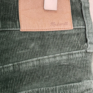 Madewell Pants Size 29 Green Corduroy The Perfect Vintage High Rise