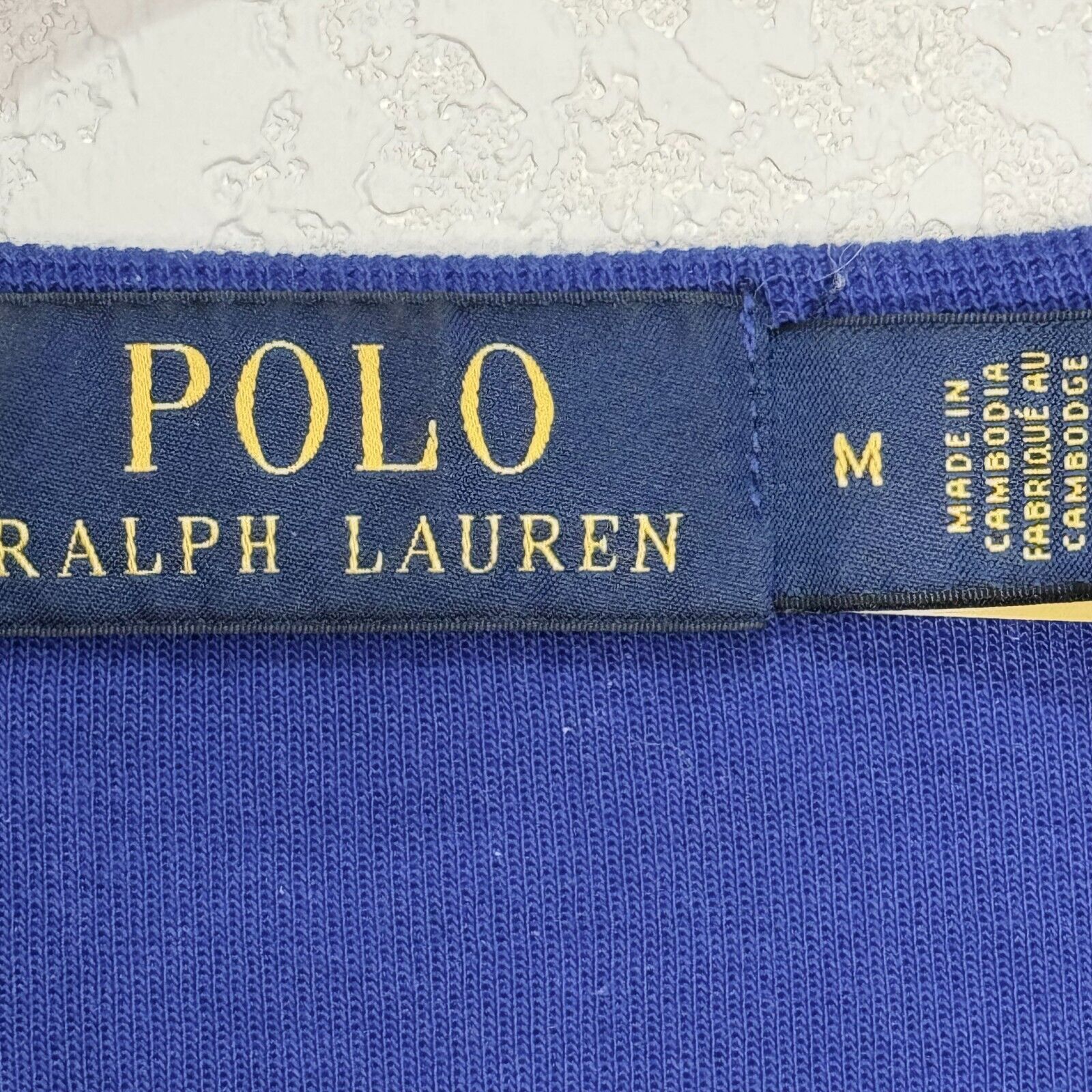 Ralph Lauren Polo Sweatshirt Size Medium Men's Royal Blue Alpine Racing Double K