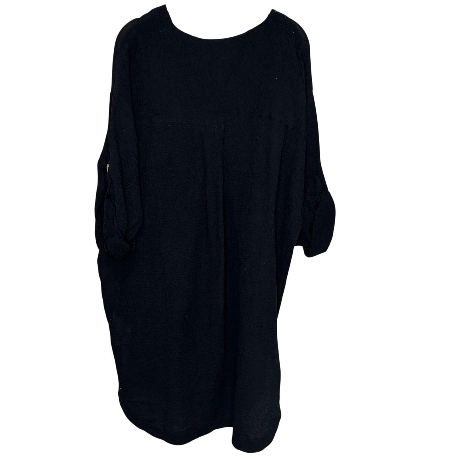 Seafolly Essential Cover Up Dress Womens Small DoubleCloth Tunic Pockets New