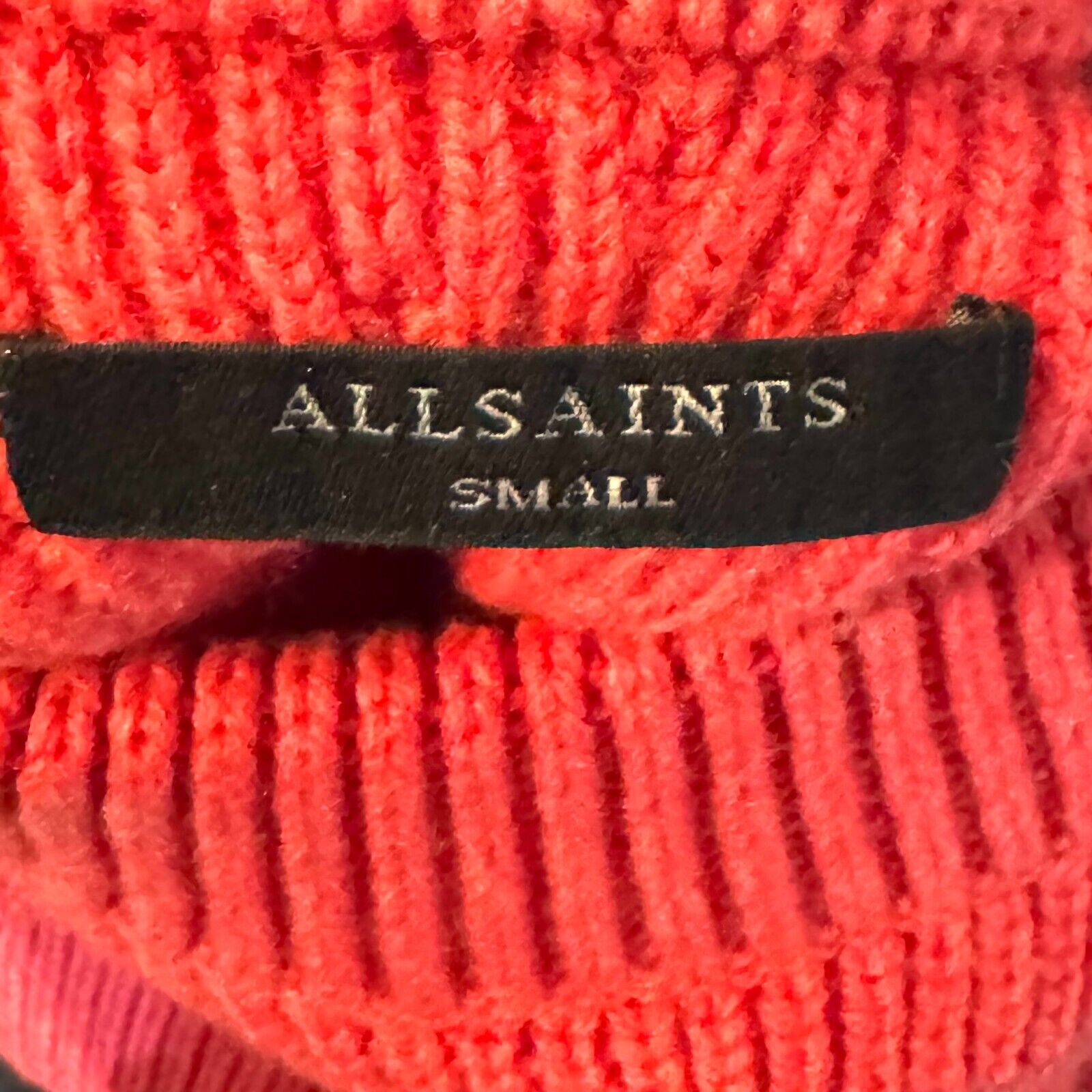 AllSaints Sweater Size Small The Sylvie Pink Wool Cashmere Blend Jumper $198