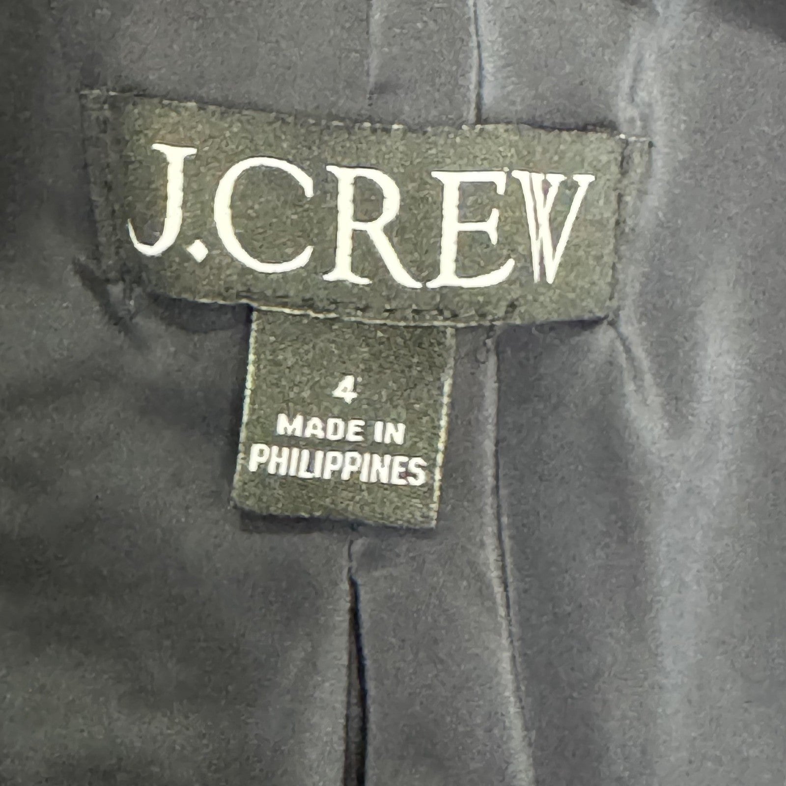 J Crew Going Out Blazer Womens 4 Black Open Front Work Office Suit Jacket