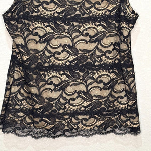 Kay Celine Black Lace Cami Tank Size XL Sexy