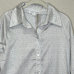 Barefoot Dreams Nightshirt Size XL Covered In Prayer Geometric Print Cotton