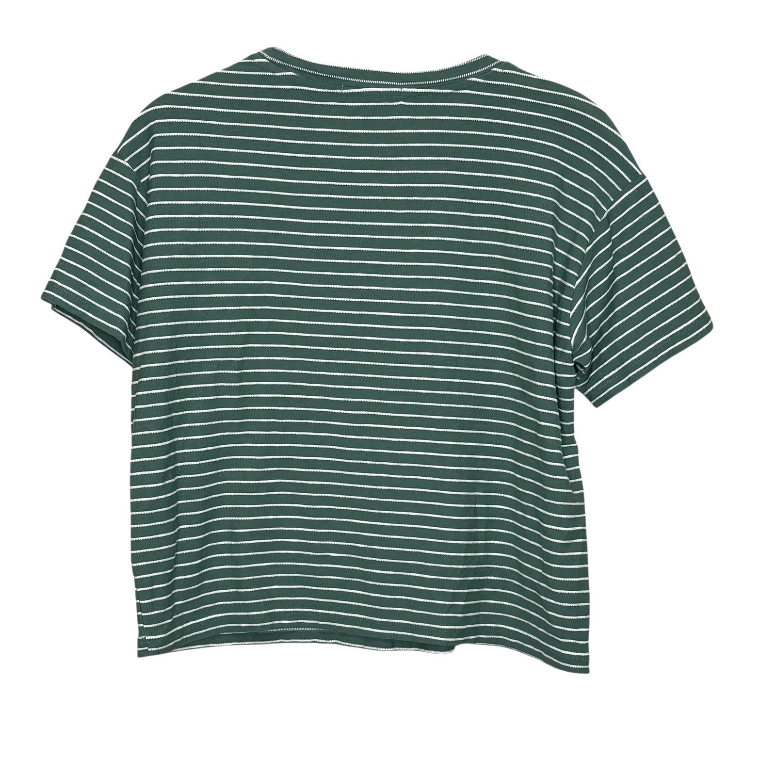 Marine Layer Shirt Womens Small Stripe Cropped Boxy Summer Modal 15158