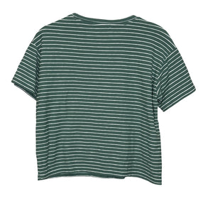 Marine Layer Shirt Womens Small Stripe Cropped Boxy Summer Modal 15158