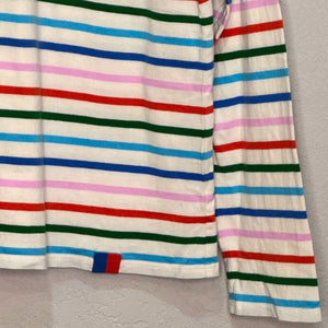 KULE The Modern Tee Size Small Rainbow Stripe Cotton