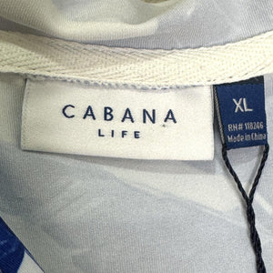 Cabana Life Hooded Cover Up Dress Womens XL Palm Print UPF 50+ Sun Protection