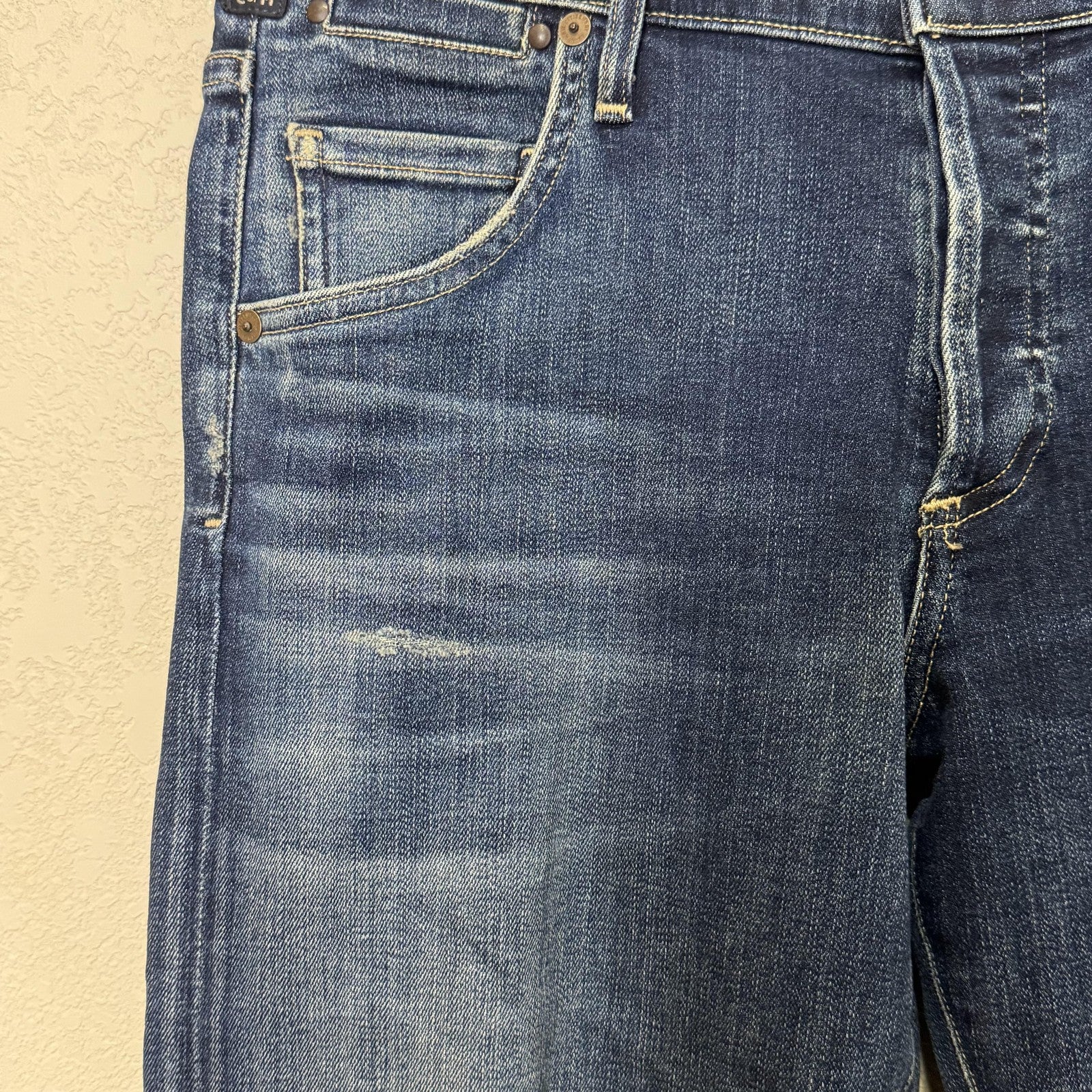 Citizens of Humanity Emerson Jeans Womens 27 Blue Slim Boyfriend Distressed USA