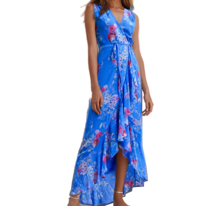 YUMI KIM Maxi Dress Size Medium NEW Blue Floral Venzia $248