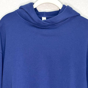 Lululemon Relaxed Cropped Hoodie Sweatshirt Size 4 Blue Night Sea