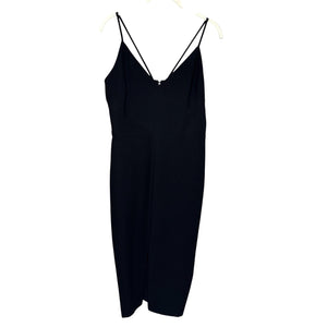 Likely Dress Size 8 Brooklyn Black Sleeveless V Neck Spaghetti Strap Midi Slit