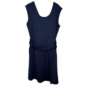 Patagonia Dress Womens Large Blue Nena Wrap Tank Sleeveless Summer Travel Lined