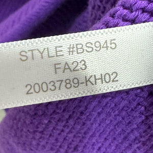 J.Crew Sweater Womens 2X Purple Cotton Ribbed Crewneck Drop Shoulder FA23 BS945
