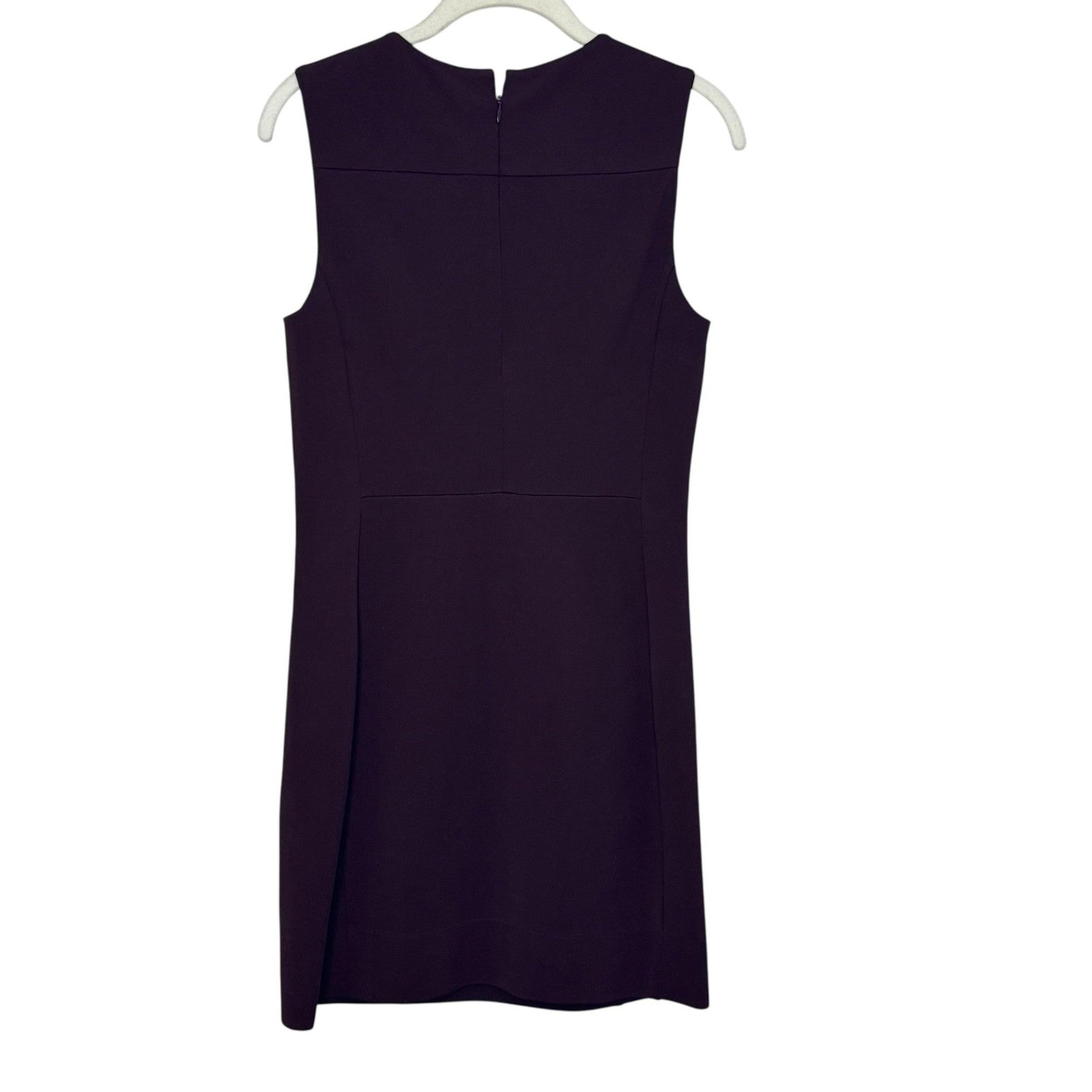 Diane von Furstenberg Dress Womens 8 Purple Sheath Stretch Sleeveless Career