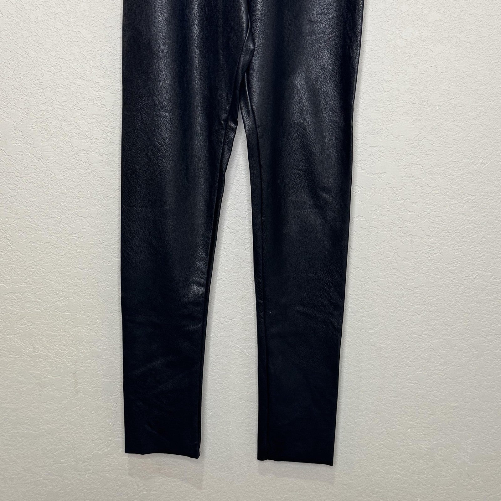 Commando Leggings Womens Small Black Faux Leather Perfect Control Made USA SLG06