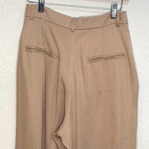 Reformation Mason Wide Leg Pants Size 6 Ankle Trousers Khaki Tan